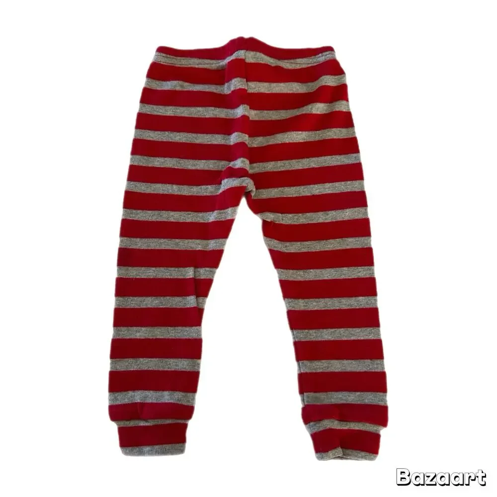 Just One You by Carters Striped Legging Baby Size 12M Red Grey